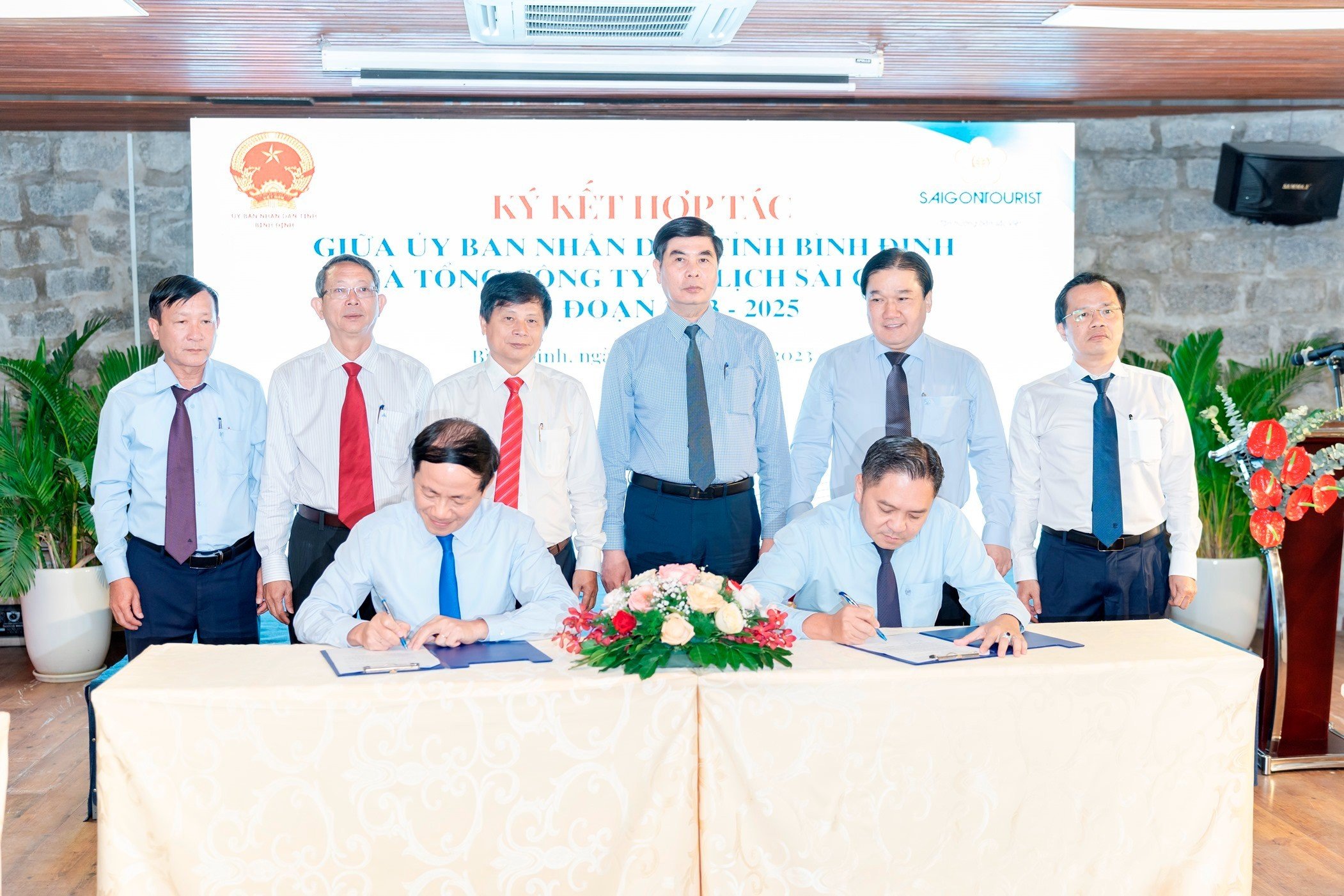 SAIGONTOURIST GROUP KÝ KẾT HỢP TÁC VỚI TỈNH BÌNH ĐỊNH GIAI ĐOẠN 2023-2025