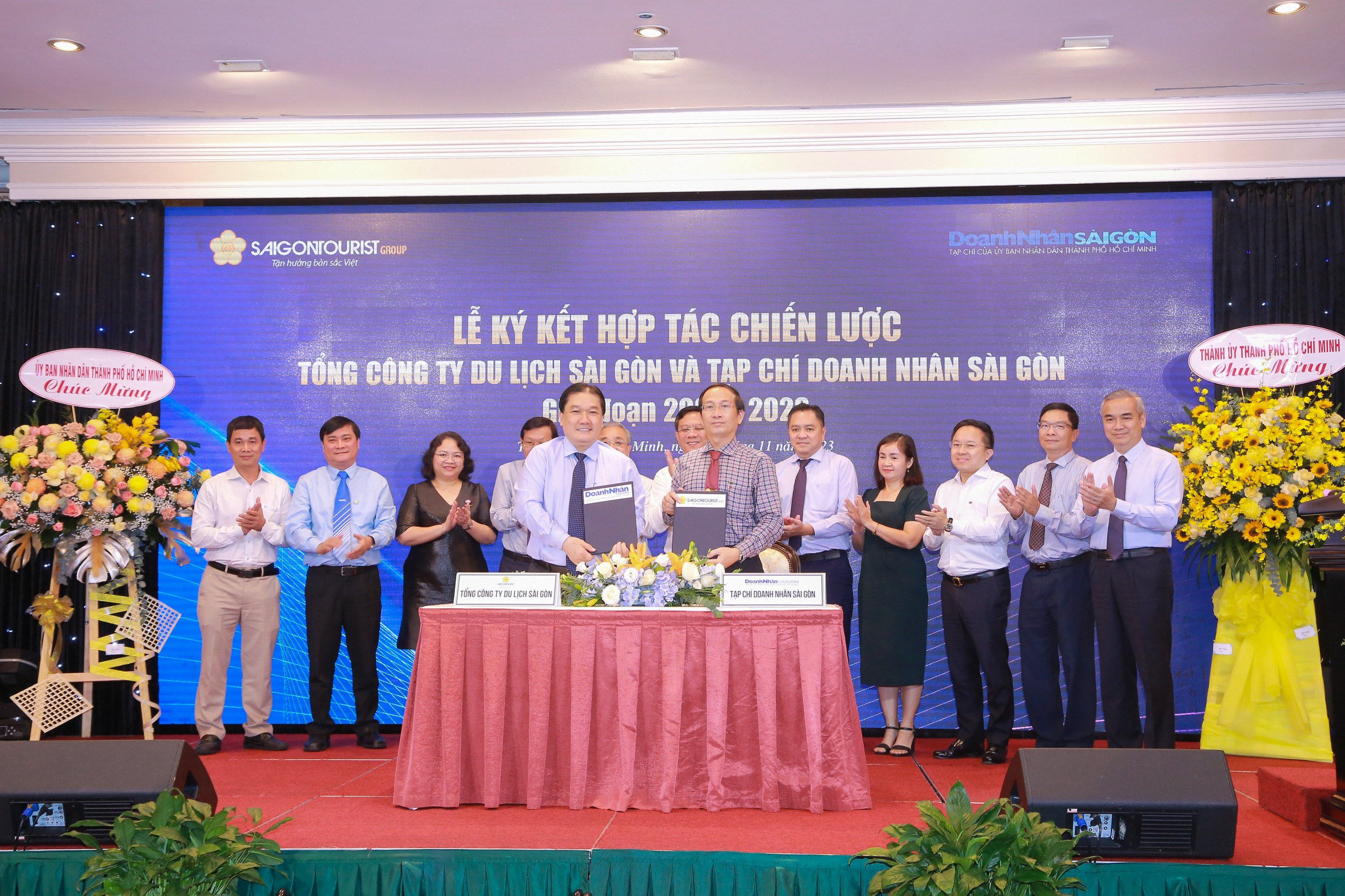 LỄ KÝ KẾT HỢP TÁC CHIẾN LƯỢC GIỮA TỔNG CÔNG TY DU LỊCH SÀI GÒN (SAIGONTOURIST GROUP) VÀ TẠP CHÍ DOANH NHÂN SÀI GÒN